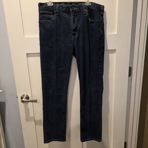 CARHARTT Rugged Flex Straight Fit Jeans 36x 32 Dark Wash Mens Casual